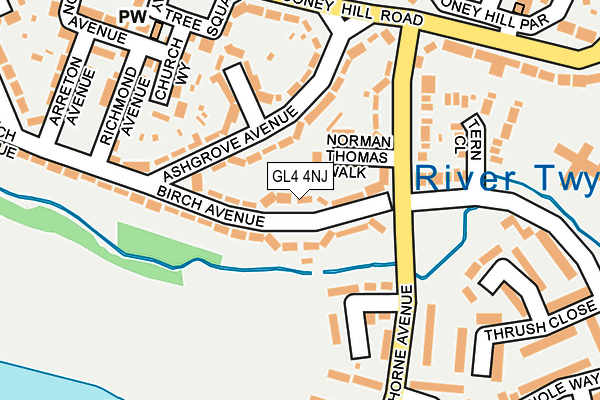GL4 4NJ map - OS OpenMap – Local (Ordnance Survey)