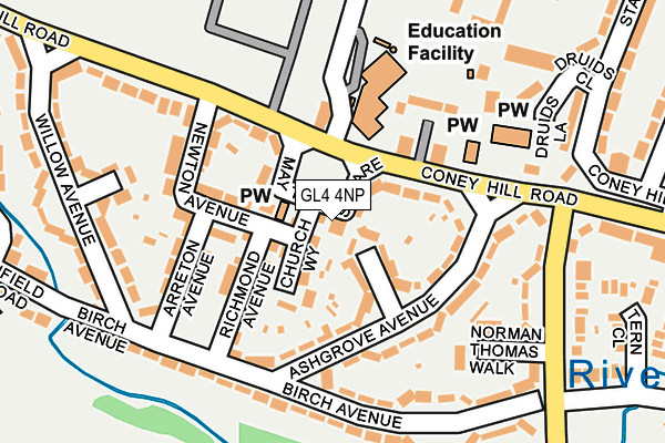 GL4 4NP map - OS OpenMap – Local (Ordnance Survey)