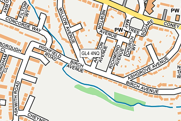 GL4 4NQ map - OS OpenMap – Local (Ordnance Survey)