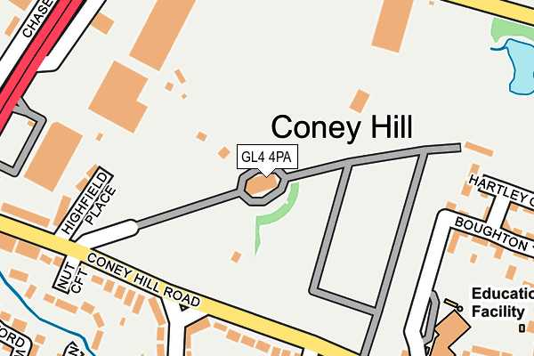 GL4 4PA map - OS OpenMap – Local (Ordnance Survey)