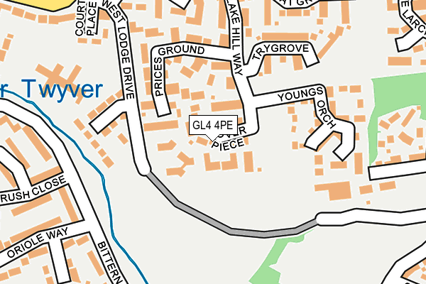GL4 4PE map - OS OpenMap – Local (Ordnance Survey)