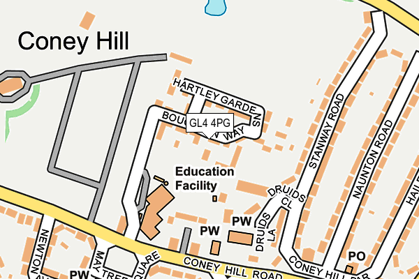 GL4 4PG map - OS OpenMap – Local (Ordnance Survey)