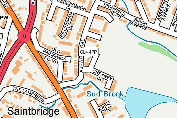 GL4 4PP map - OS OpenMap – Local (Ordnance Survey)