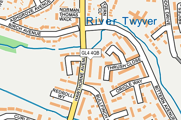 GL4 4QB map - OS OpenMap – Local (Ordnance Survey)