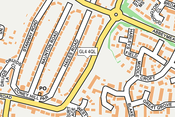 GL4 4QL map - OS OpenMap – Local (Ordnance Survey)