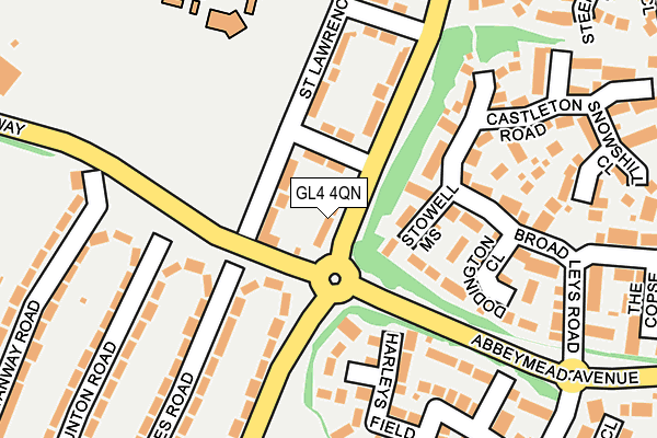 GL4 4QN map - OS OpenMap – Local (Ordnance Survey)