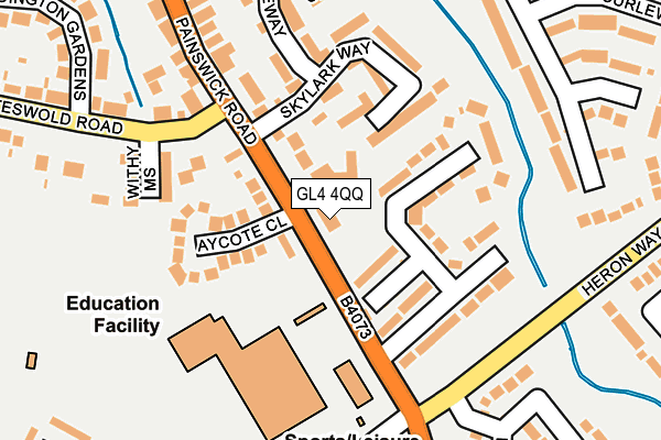 GL4 4QQ map - OS OpenMap – Local (Ordnance Survey)