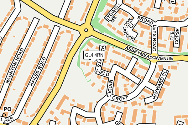 GL4 4RN map - OS OpenMap – Local (Ordnance Survey)