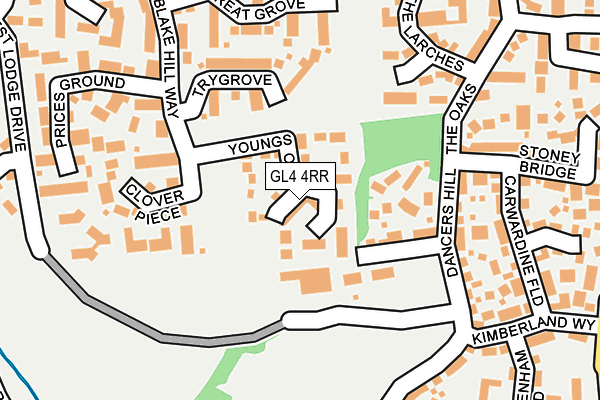GL4 4RR map - OS OpenMap – Local (Ordnance Survey)