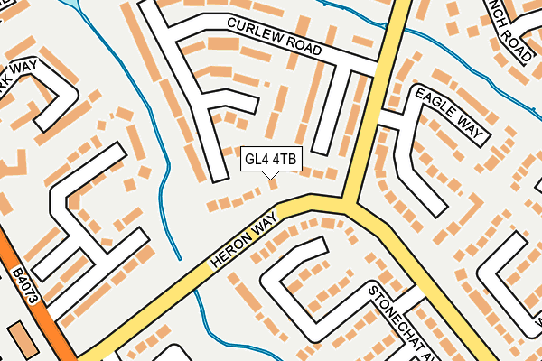 GL4 4TB map - OS OpenMap – Local (Ordnance Survey)