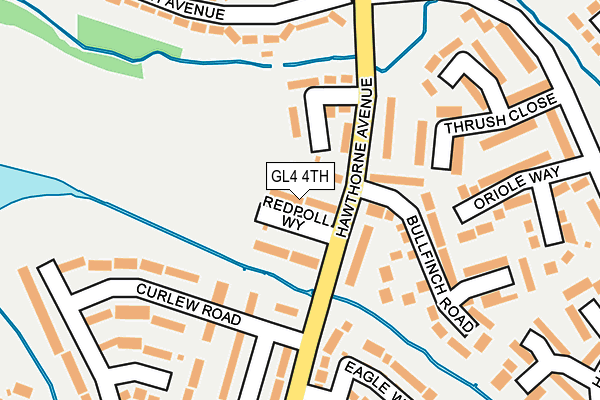 GL4 4TH map - OS OpenMap – Local (Ordnance Survey)