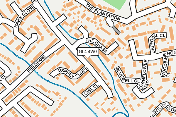 GL4 4WG map - OS OpenMap – Local (Ordnance Survey)