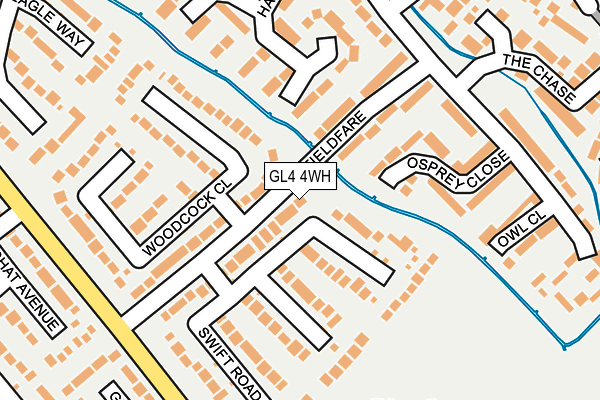 GL4 4WH map - OS OpenMap – Local (Ordnance Survey)
