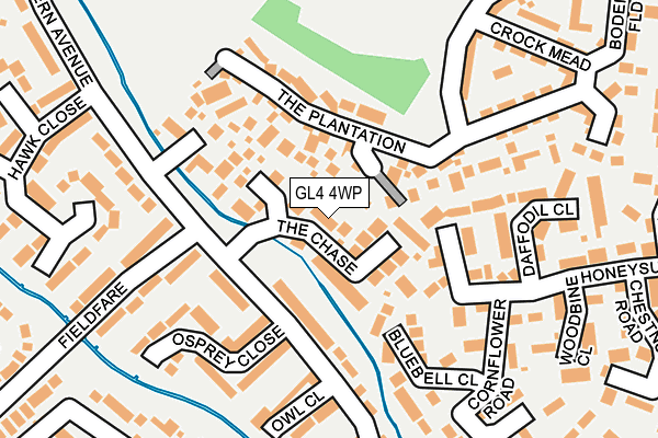 GL4 4WP map - OS OpenMap – Local (Ordnance Survey)