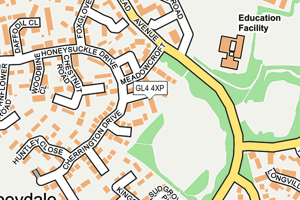 GL4 4XP map - OS OpenMap – Local (Ordnance Survey)