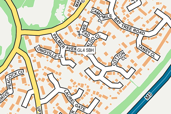 GL4 5BH map - OS OpenMap – Local (Ordnance Survey)