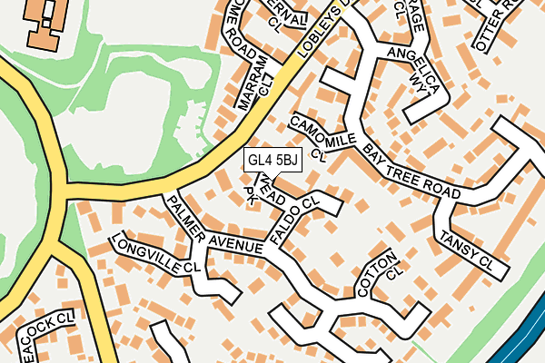 GL4 5BJ map - OS OpenMap – Local (Ordnance Survey)