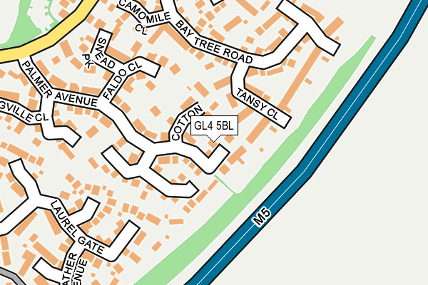 GL4 5BL map - OS OpenMap – Local (Ordnance Survey)