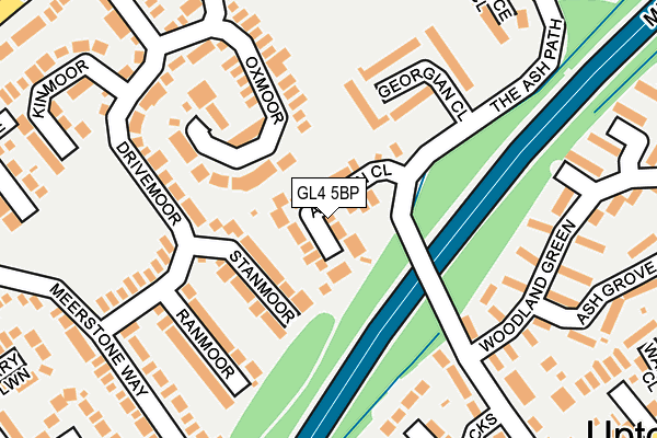 GL4 5BP map - OS OpenMap – Local (Ordnance Survey)