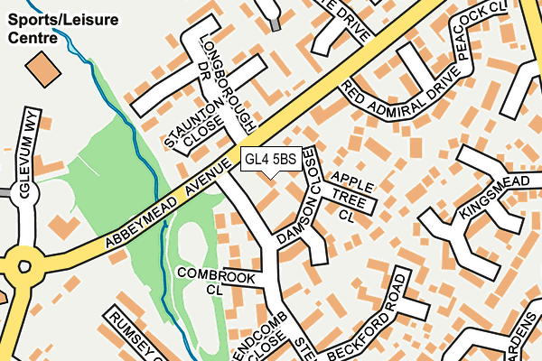 GL4 5BS map - OS OpenMap – Local (Ordnance Survey)