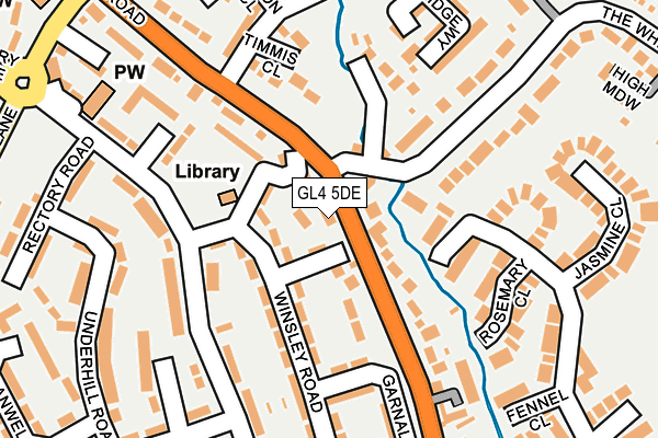 GL4 5DE map - OS OpenMap – Local (Ordnance Survey)