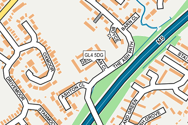 GL4 5DG map - OS OpenMap – Local (Ordnance Survey)