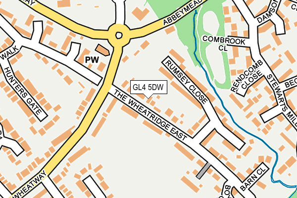 GL4 5DW map - OS OpenMap – Local (Ordnance Survey)