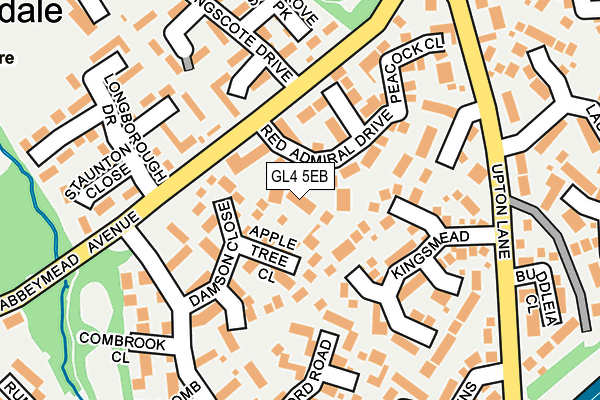 GL4 5EB map - OS OpenMap – Local (Ordnance Survey)