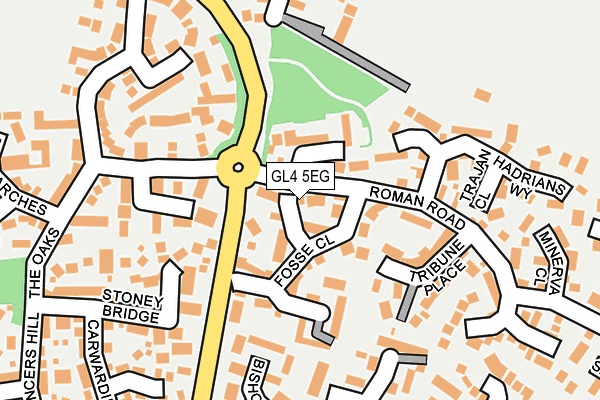 GL4 5EG map - OS OpenMap – Local (Ordnance Survey)