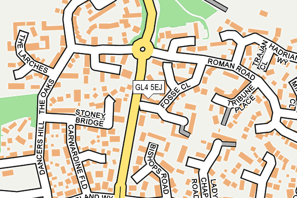 GL4 5EJ map - OS OpenMap – Local (Ordnance Survey)