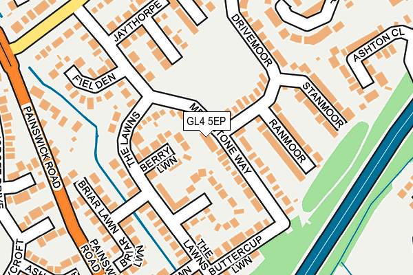 GL4 5EP map - OS OpenMap – Local (Ordnance Survey)