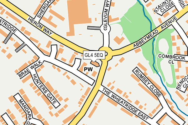 GL4 5EQ map - OS OpenMap – Local (Ordnance Survey)