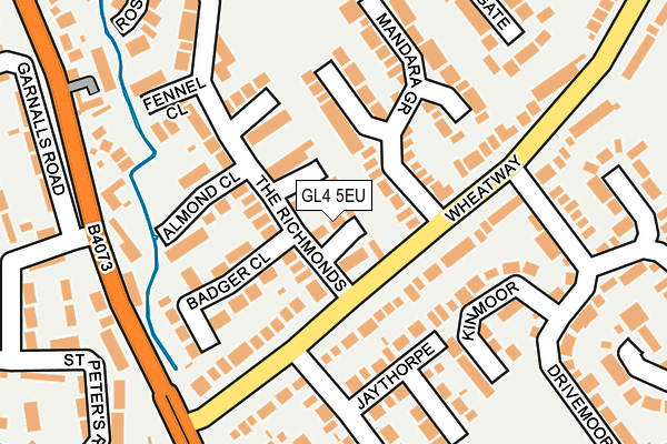 GL4 5EU map - OS OpenMap – Local (Ordnance Survey)