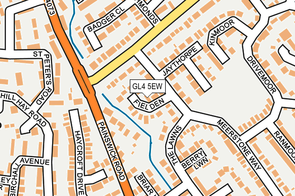 GL4 5EW map - OS OpenMap – Local (Ordnance Survey)