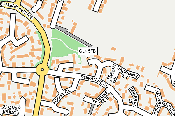 GL4 5FB map - OS OpenMap – Local (Ordnance Survey)