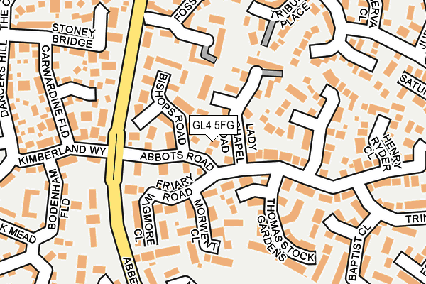 GL4 5FG map - OS OpenMap – Local (Ordnance Survey)