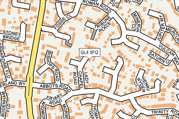GL4 5FQ map - OS OpenMap – Local (Ordnance Survey)