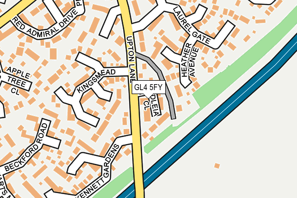 GL4 5FY map - OS OpenMap – Local (Ordnance Survey)