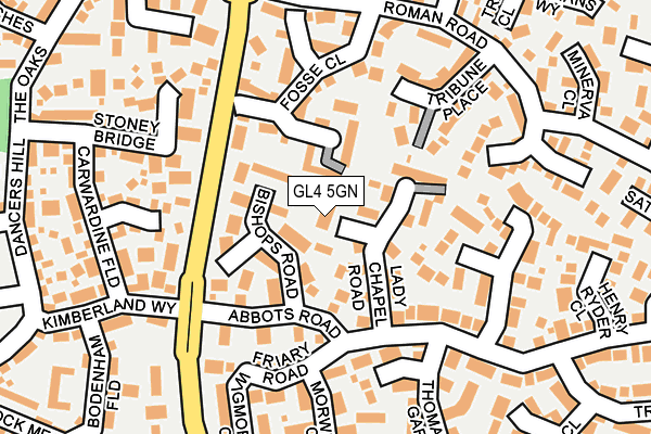 GL4 5GN map - OS OpenMap – Local (Ordnance Survey)