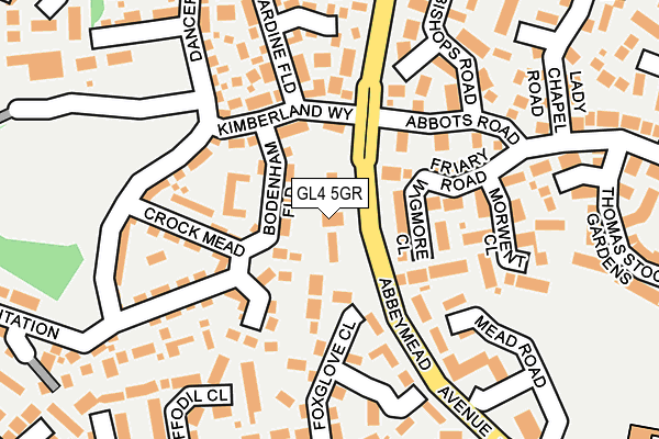 GL4 5GR map - OS OpenMap – Local (Ordnance Survey)