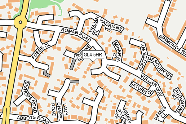 GL4 5HR map - OS OpenMap – Local (Ordnance Survey)
