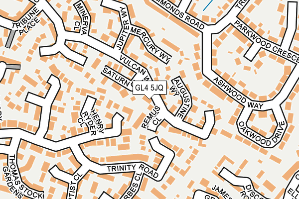 GL4 5JQ map - OS OpenMap – Local (Ordnance Survey)