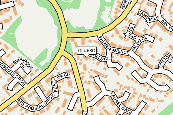 GL4 5SG map - OS OpenMap – Local (Ordnance Survey)