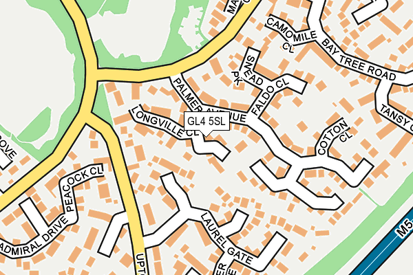 GL4 5SL map - OS OpenMap – Local (Ordnance Survey)