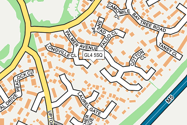 GL4 5SQ map - OS OpenMap – Local (Ordnance Survey)