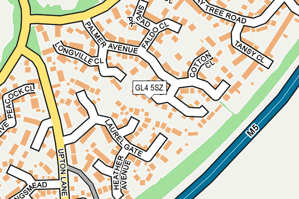 GL4 5SZ map - OS OpenMap – Local (Ordnance Survey)