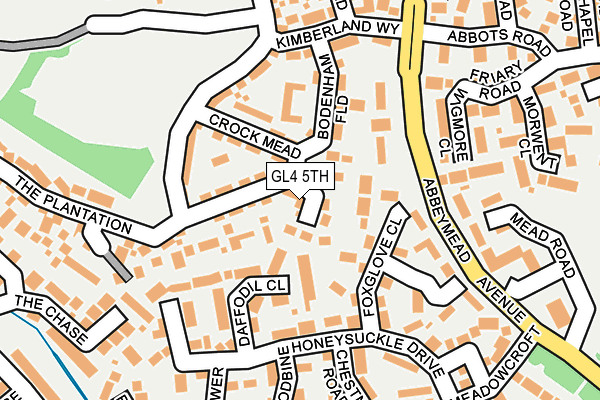 GL4 5TH map - OS OpenMap – Local (Ordnance Survey)
