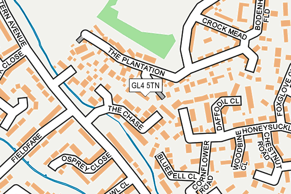 GL4 5TN map - OS OpenMap – Local (Ordnance Survey)