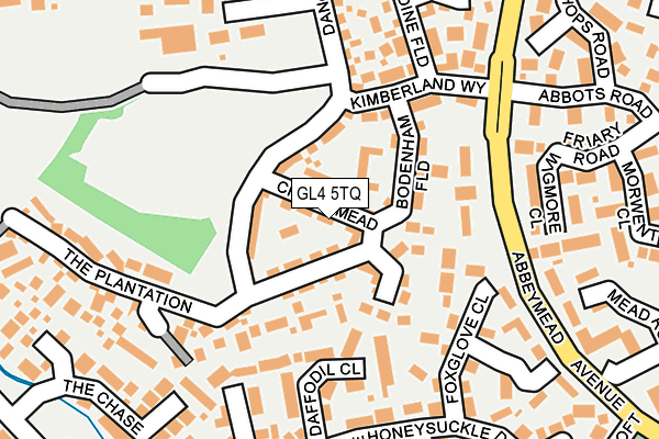 GL4 5TQ map - OS OpenMap – Local (Ordnance Survey)