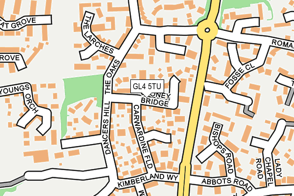 GL4 5TU map - OS OpenMap – Local (Ordnance Survey)